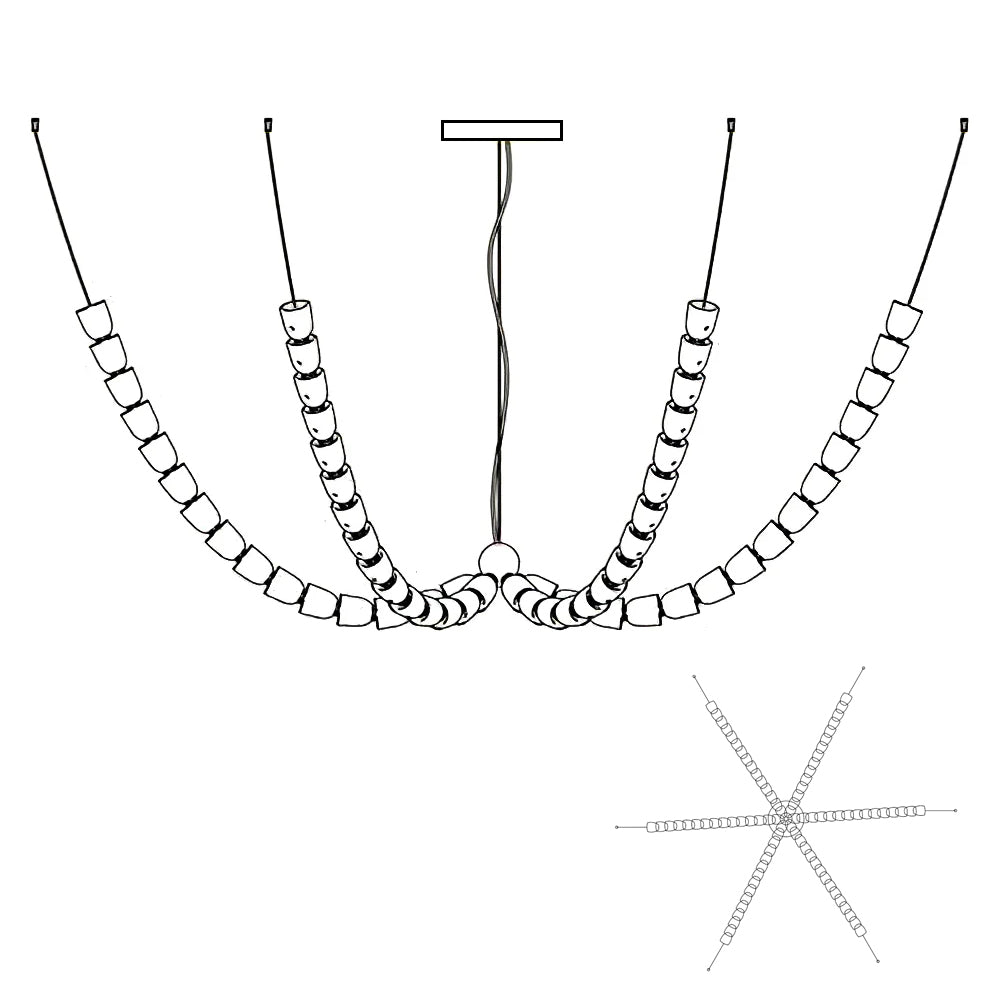 Gabriel Chrome Crystal Chandelier