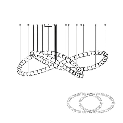 Gabriel Chrome Crystal Chandelier