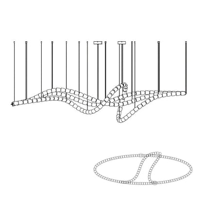 Gabriel Chrome Crystal Chandelier