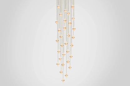 Gem Circular Cluster Alabaster Chandelier 30