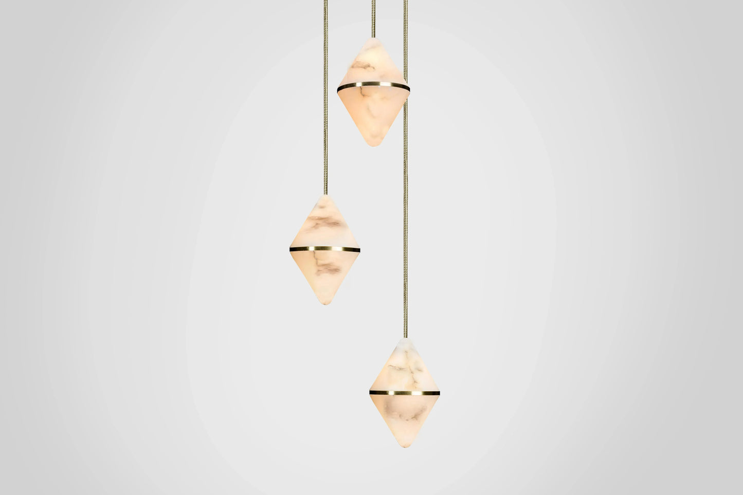 Gem Circular Cluster Alabaster Chandelier 3
