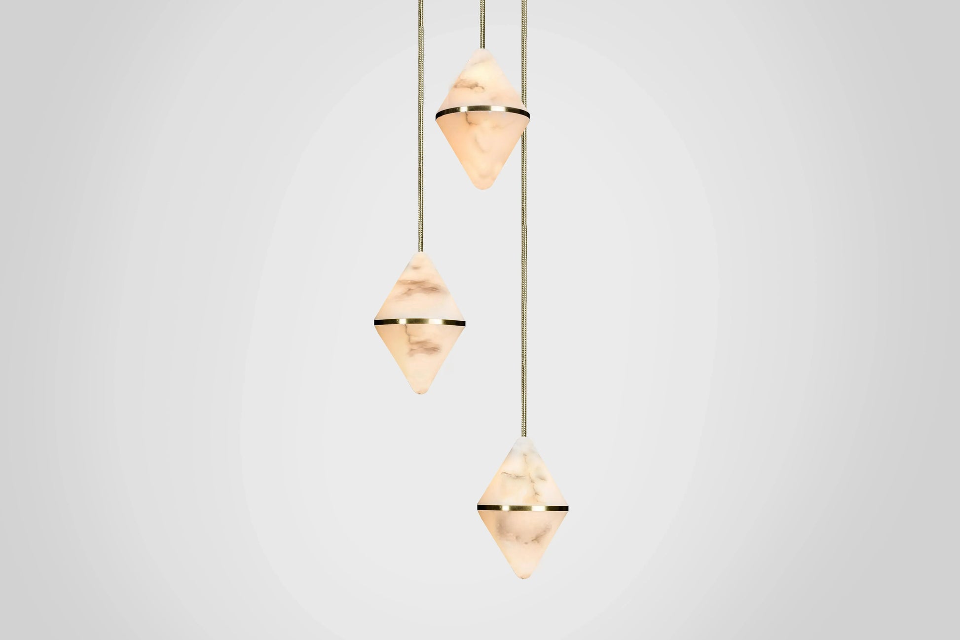 Gem Circular Cluster Alabaster Chandelier 3