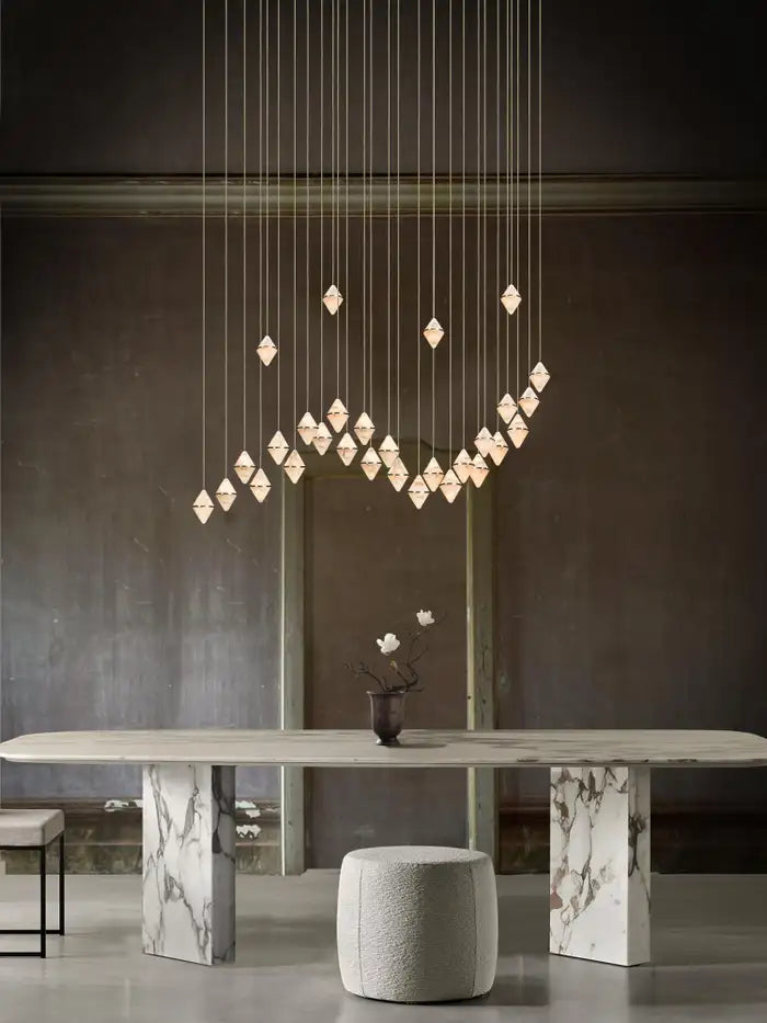 Gem Wave Alabaster Chandelier 26