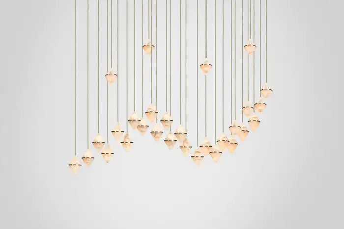 Gem Wave Alabaster Chandelier 26