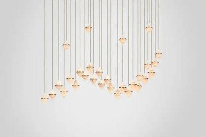 Gem Wave Alabaster Chandelier 26