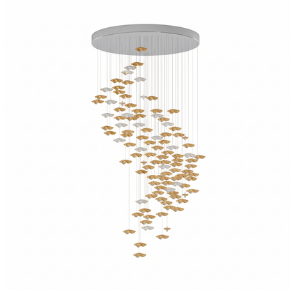 Galaxy Tidal Art Glass Crystal Spiral Chandelier