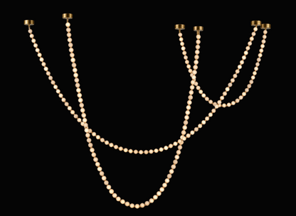 Alabaster Pearl Necklace Chandelier