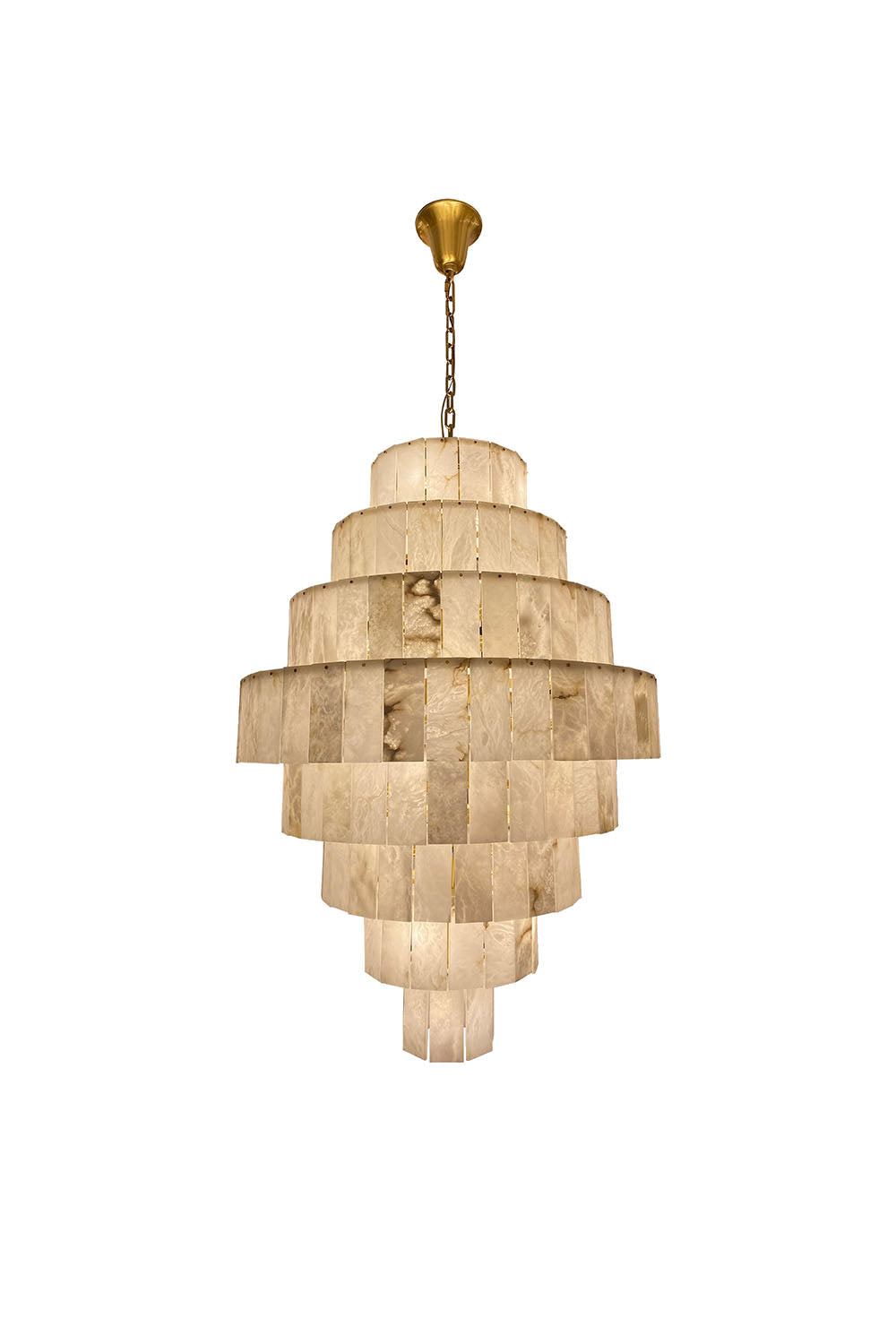 Giant Tiered Alabaster Foyer Chandelier | morylighting