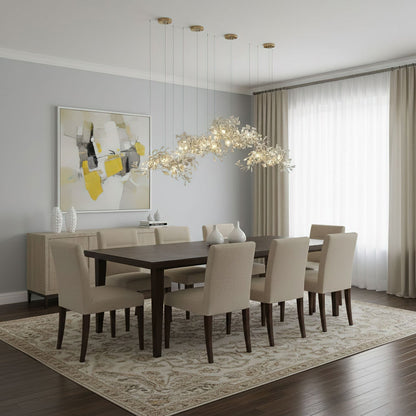 Gingko Ceramic Branch Chandelier C