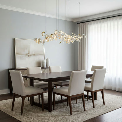 Gingko Ceramic Branch Chandelier E