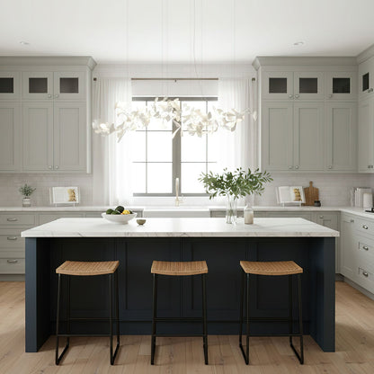 Gingko Ceramic Branch Chandelier E