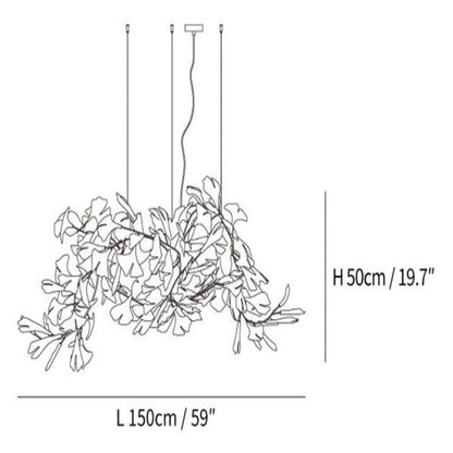 Gingko Luxury Chandelier Style G - Morylighting