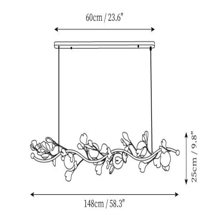 Gingko Glass Chandelier - Morylighting