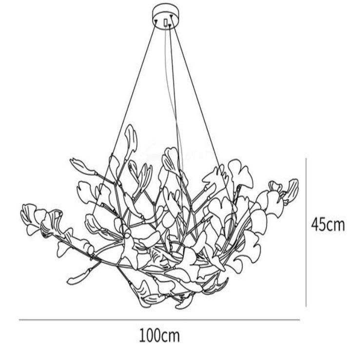 Gingko Luxury Chandelier Style D - Morylighting