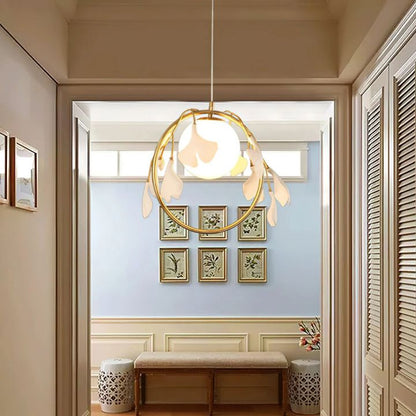 Gingko Ceramic Pendant Lamp