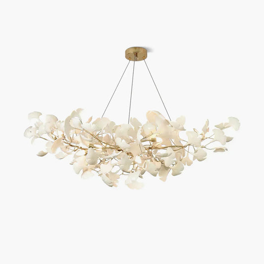 Ceramic Gingko Chandelier B - Morylighting