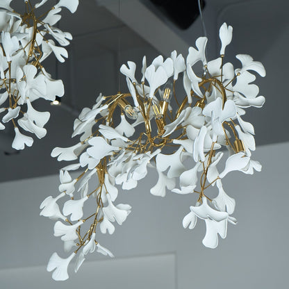 Gingko Ceramic Branch Chandelier C