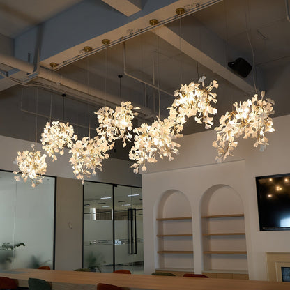 Gingko Ceramic Branch Chandelier C