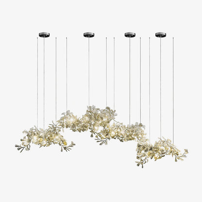 Gingko Ceramic Branch Chandelier C