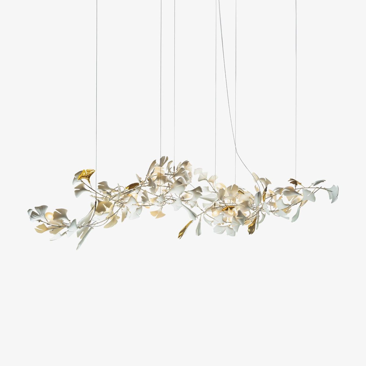 Gingko Ceramic Branch Chandelier E