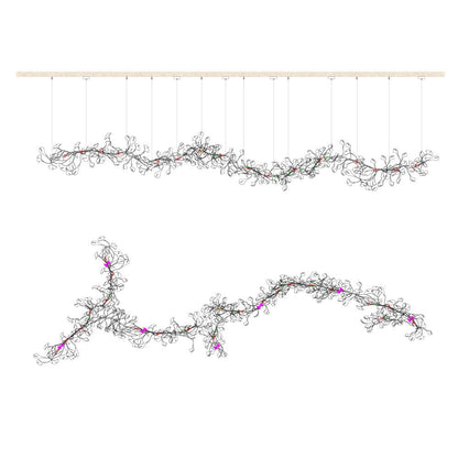 Gingko Ceramic Branch Chandelier E