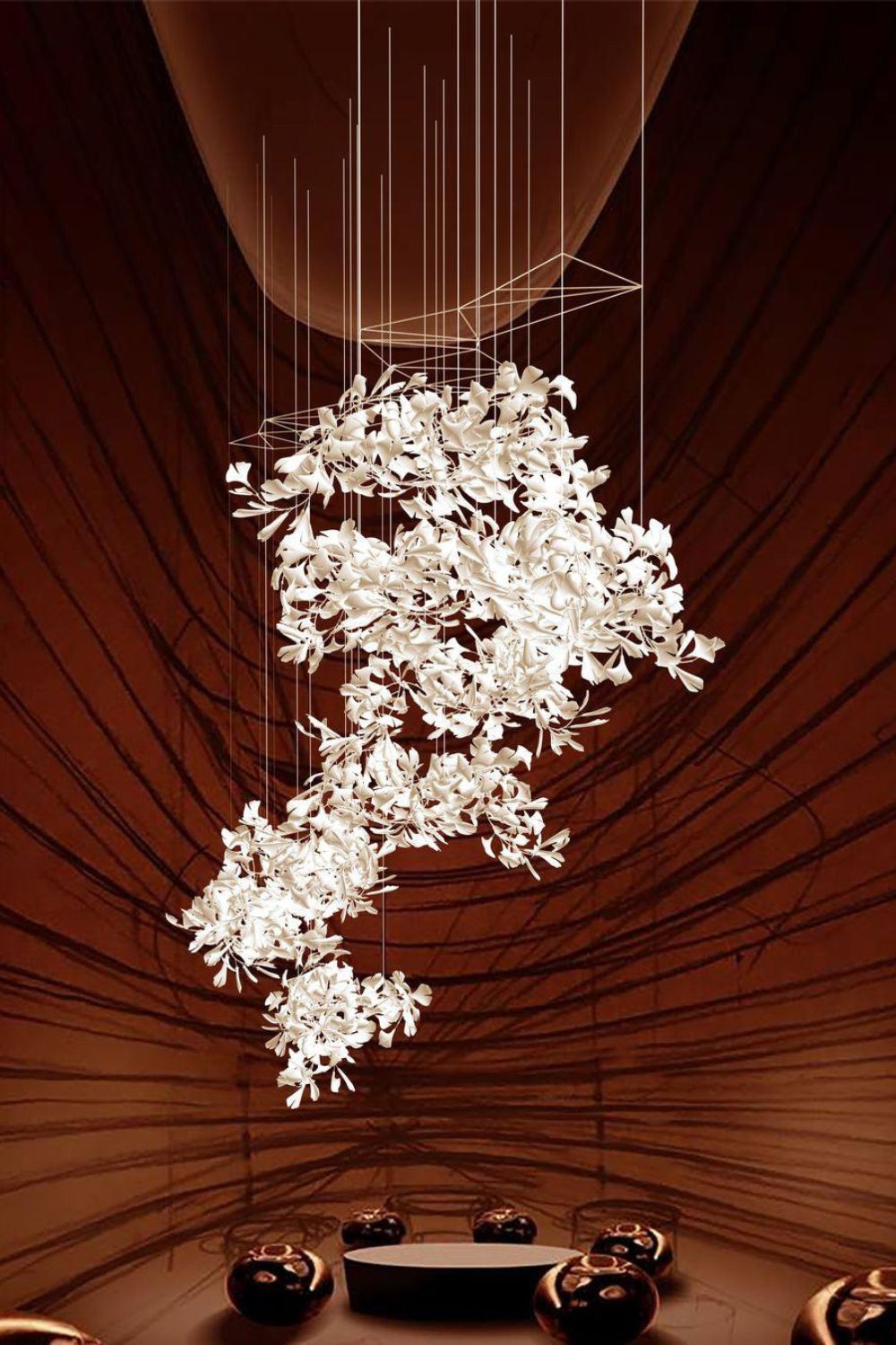 Gingko Chandelier F - morylighting
