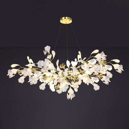 Gingko Ceramic Branch Chandelier Z