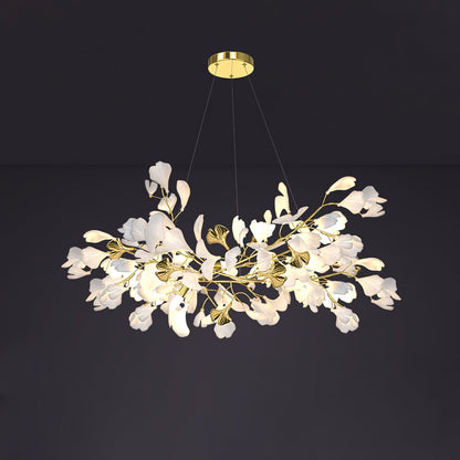 Gingko Ceramic Branch Chandelier Z