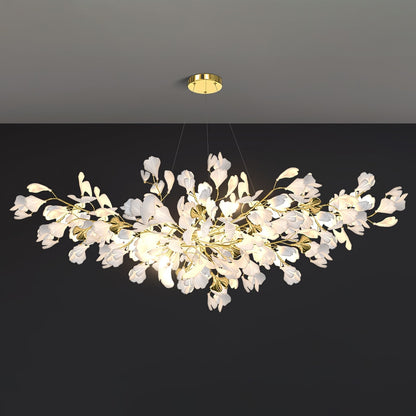 Gingko Ceramic Branch Chandelier Z