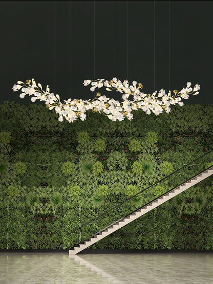 Gingko Ceramic Branch Chandelier Z
