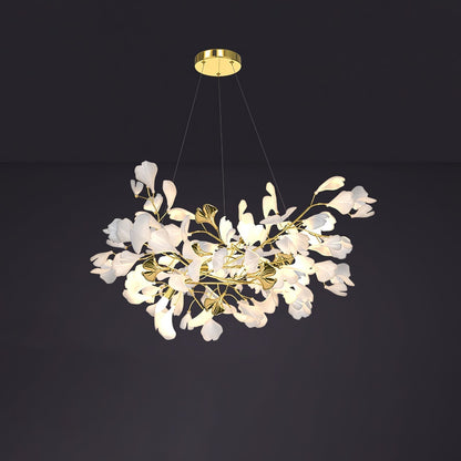 Gingko Ceramic Branch Chandelier Z