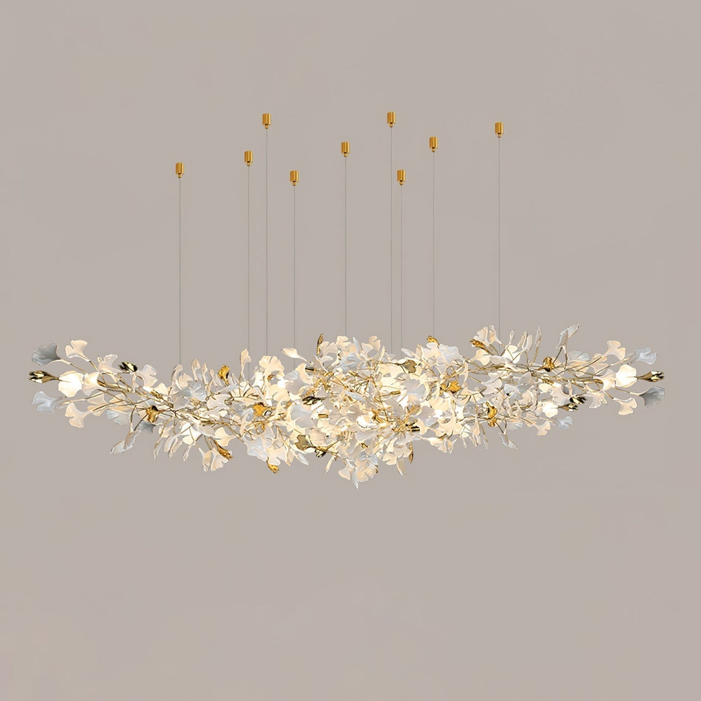 Gingko Ceramic Branch Chandelier Z