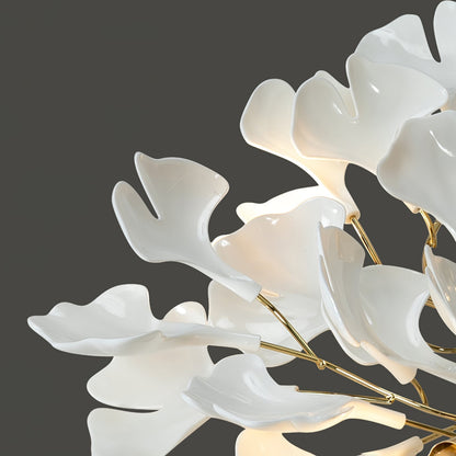 Gingko Ceramic Branch Chandelier Z