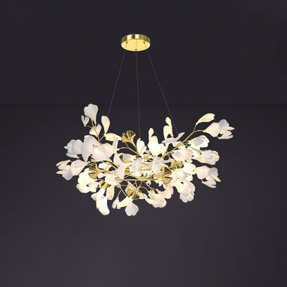 Gingko Ceramic Branch Chandelier Z