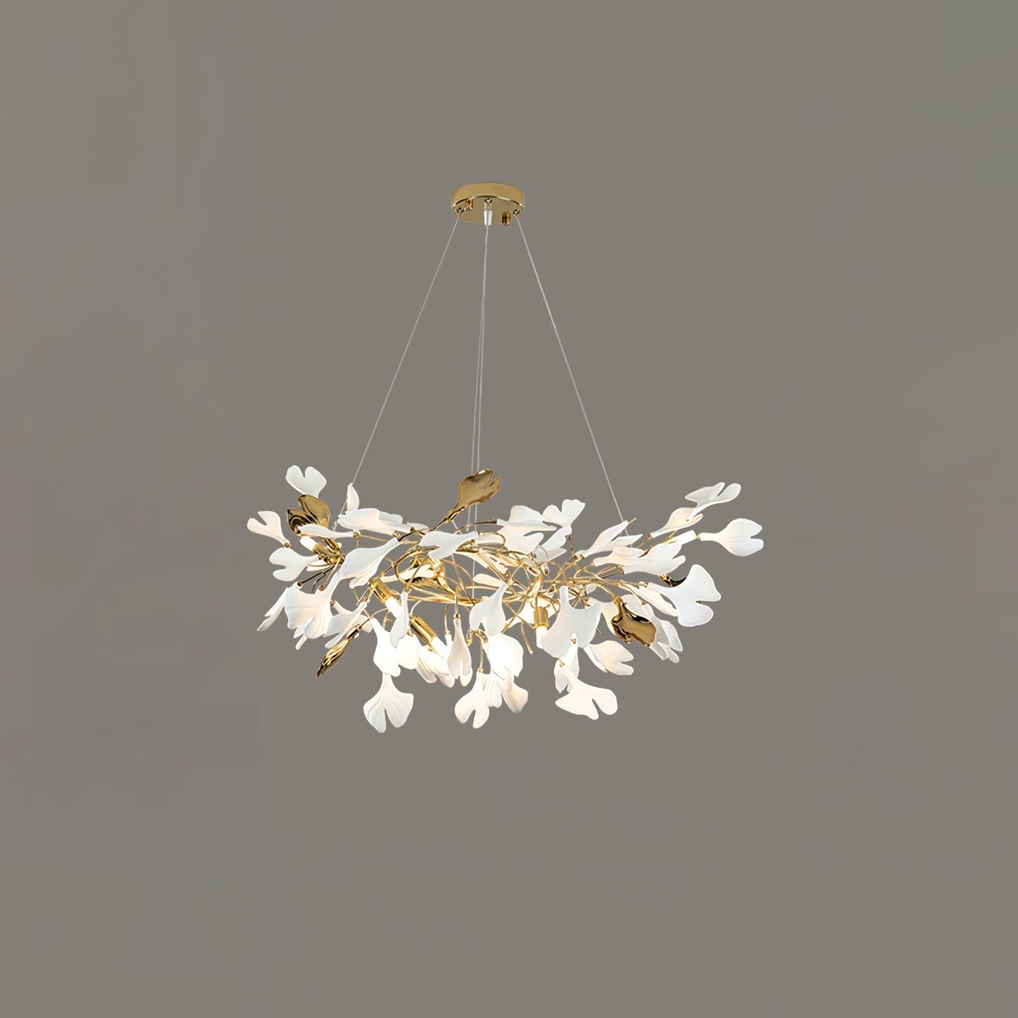 Gingko Ceramic Branch Chandelier Z