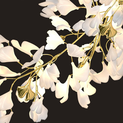 Gingko Ceramic Branch Chandelier Z