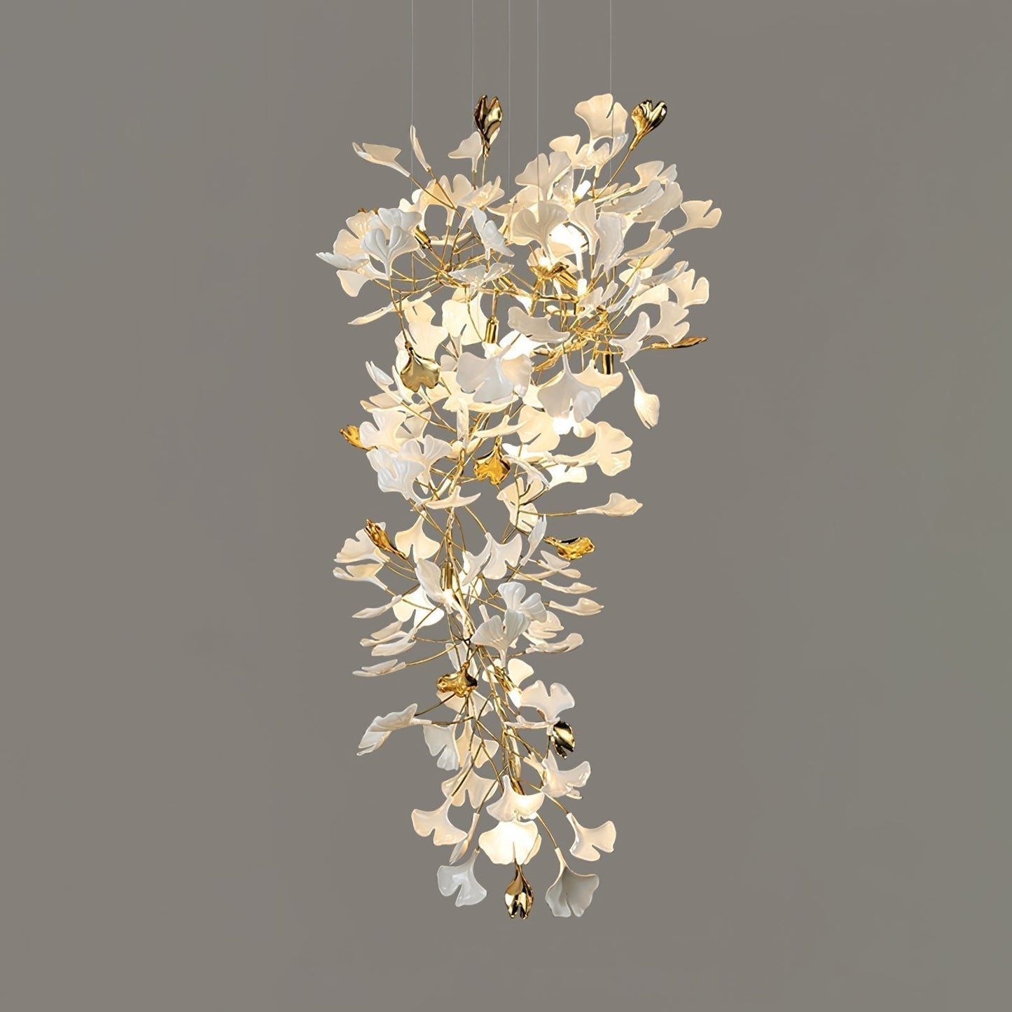 Gingko Ceramic Branch Chandelier Z