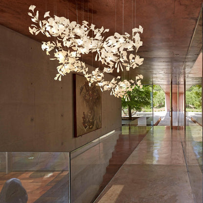 Gingko Ceramic Branch Chandelier C