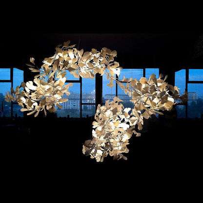 Gingko Ceramic Branch Chandelier C