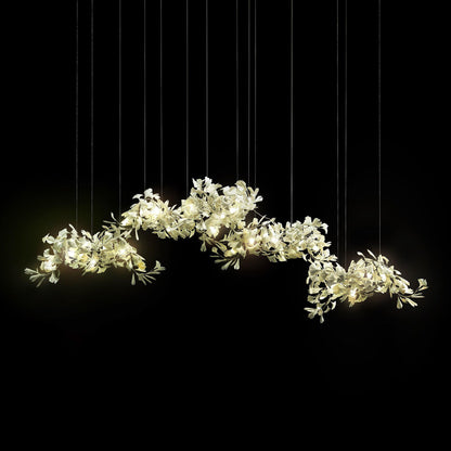 Gingko Ceramic Branch Chandelier C