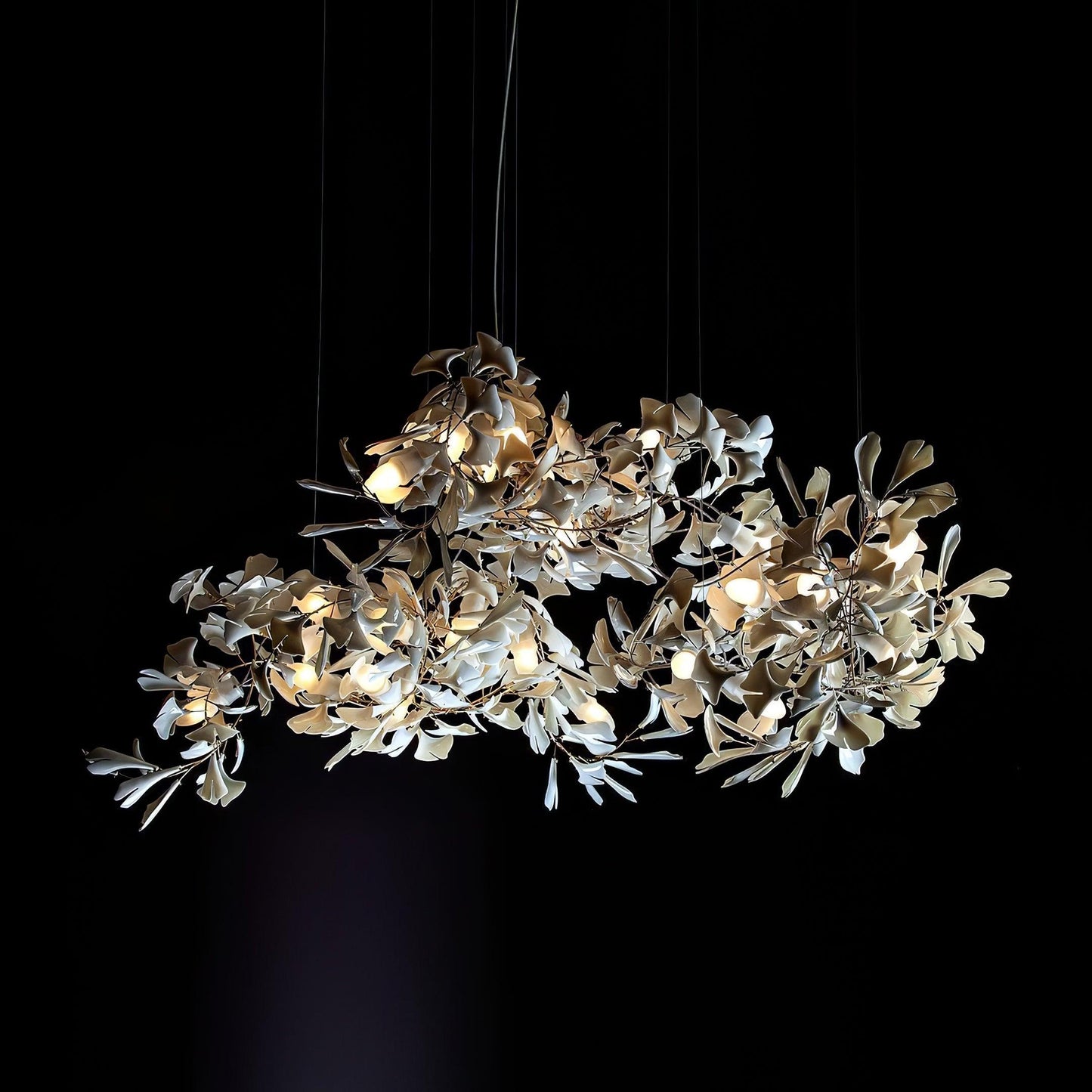 Gingko Ceramic Branch Chandelier C