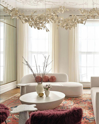 Gingko Ceramic Branch Chandelier C