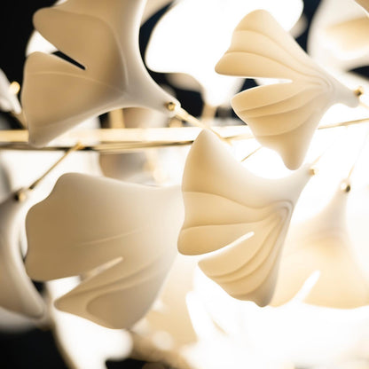 Gingko Ceramic Branch Chandelier C