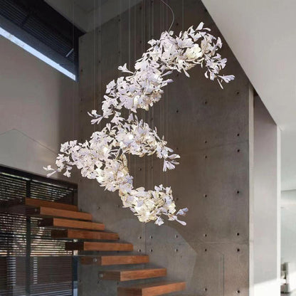 Gingko Ceramics Combination Branch Chandelier