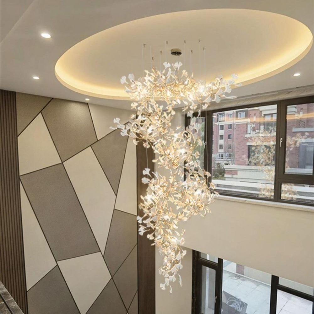 Gingko Ceramics Combination Branch Chandelier