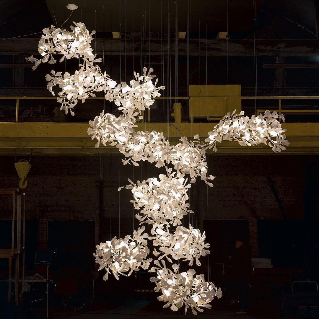 Gingko Ceramics Combination Branch Chandelier