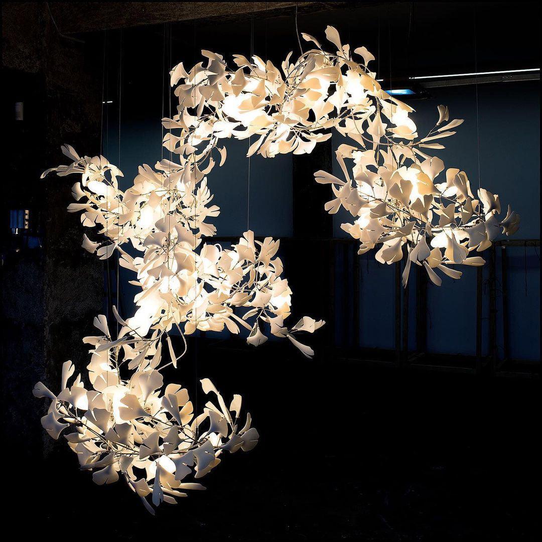 Gingko Ceramics Combination Branch Chandelier