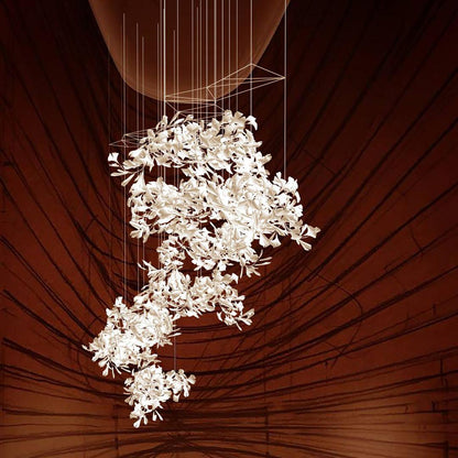 Gingko Ceramics Combination Branch Chandelier