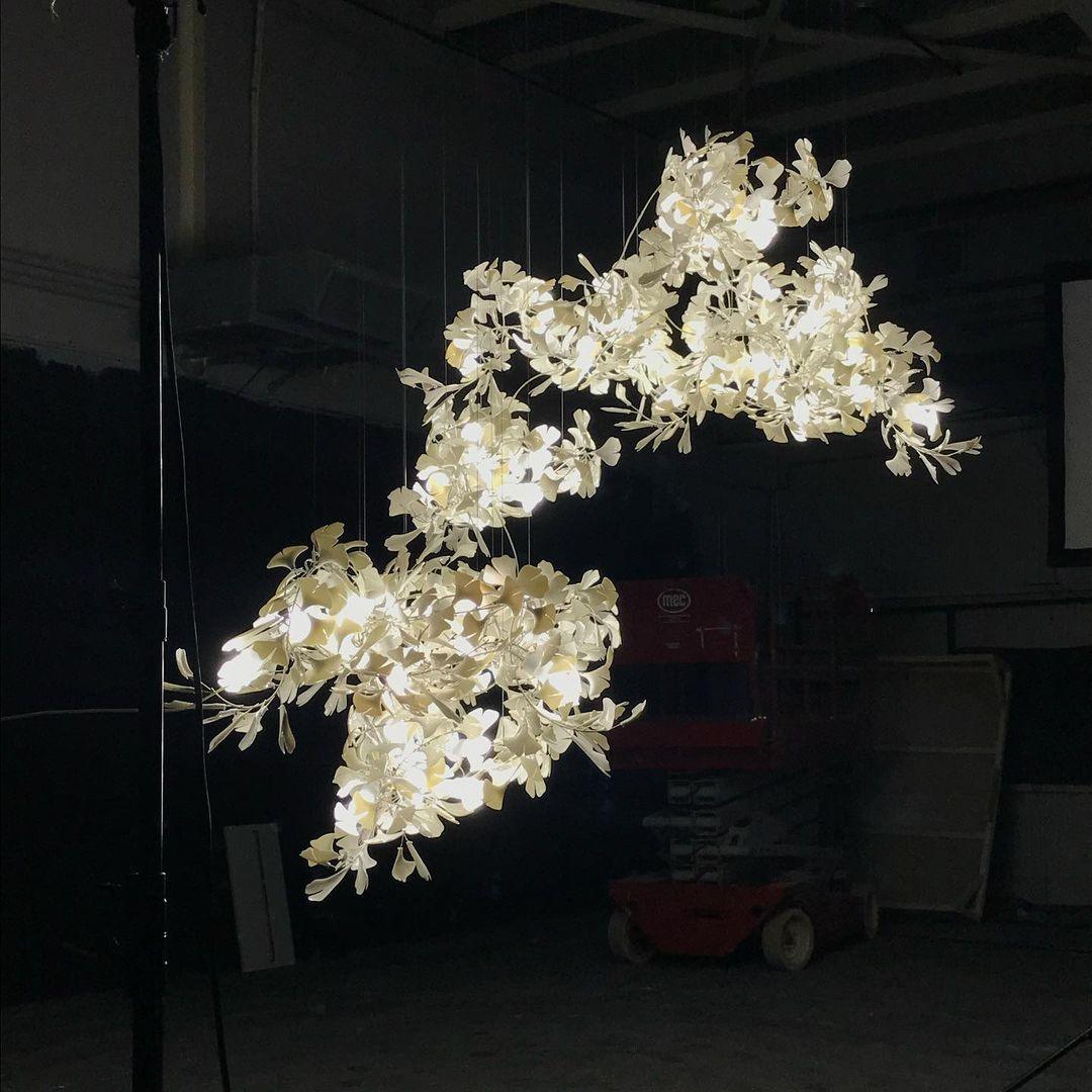 Gingko Ceramics Combination Branch Chandelier