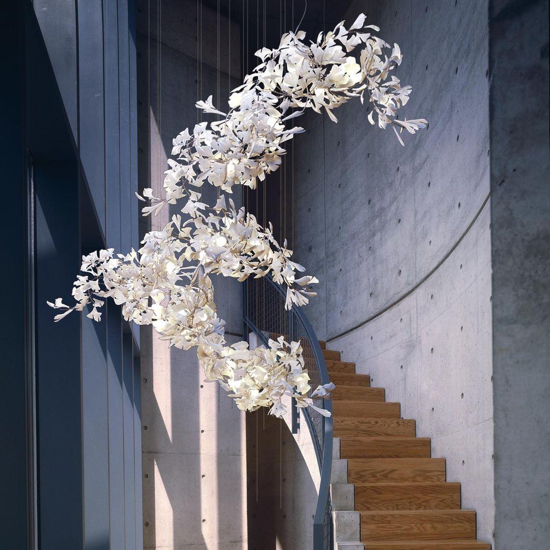 Gingko Ceramics Combination Branch Chandelier